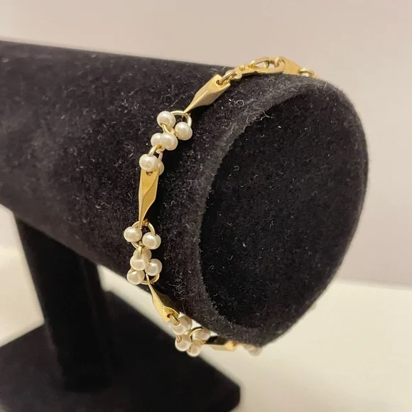 Vintage Faux Pearl Mermaid Core Summer Beach Preppy Classic Vacation Bracelet - Picture 1 of 7